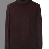 Camisola de caxemira com padrão elegante