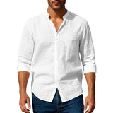 Camisa de verão em algodão/linho