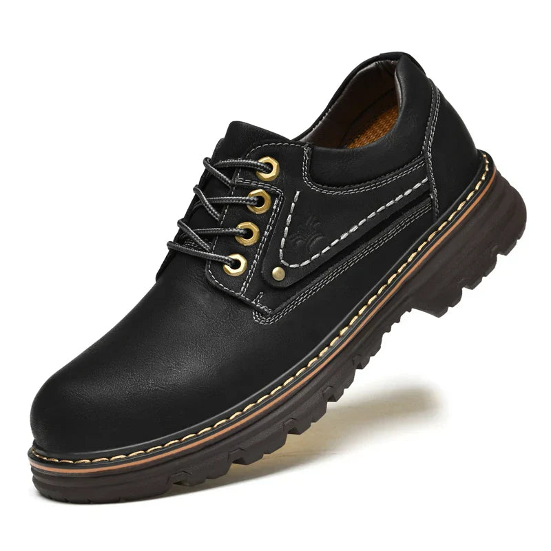Sapatos Oxford de couro estilo britânico