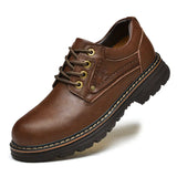 Sapatos Oxford de couro estilo britânico
