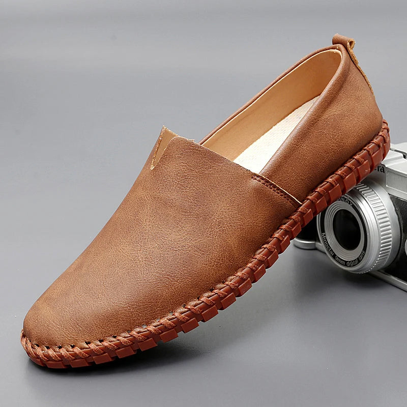 Mocassins em pele Santorini