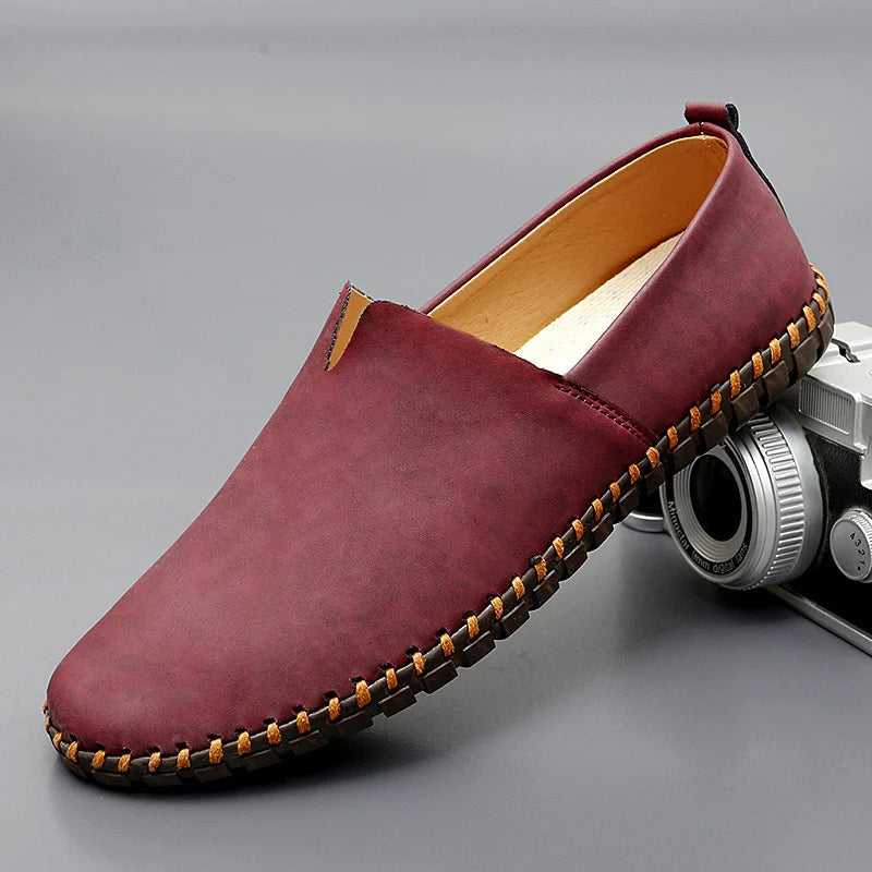 Mocassins em pele Santorini