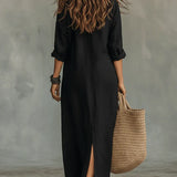 Inês | Vestido Maxi Elegante com Silhueta Lisonjeira