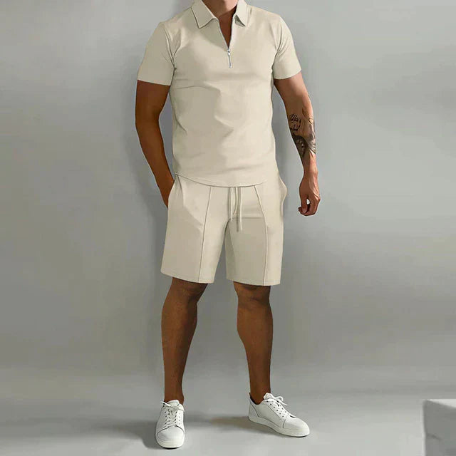 Conjunto de camisa pólo elegante
