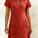 Vestido Lina™ — Elegância Natural para o Dia a Dia
