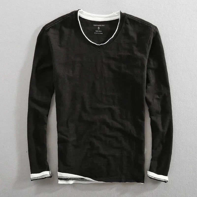 T-shirt de manga comprida Paris Vintage