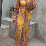 Kristine | Vestido elegante com decote em V