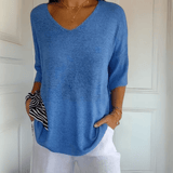 Anna | Top de malha com decote em V