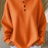 Sónia - Camisola com Textura Waffle e Gola Elegante