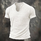 Rafael | T-shirt Vintage com Decote em V