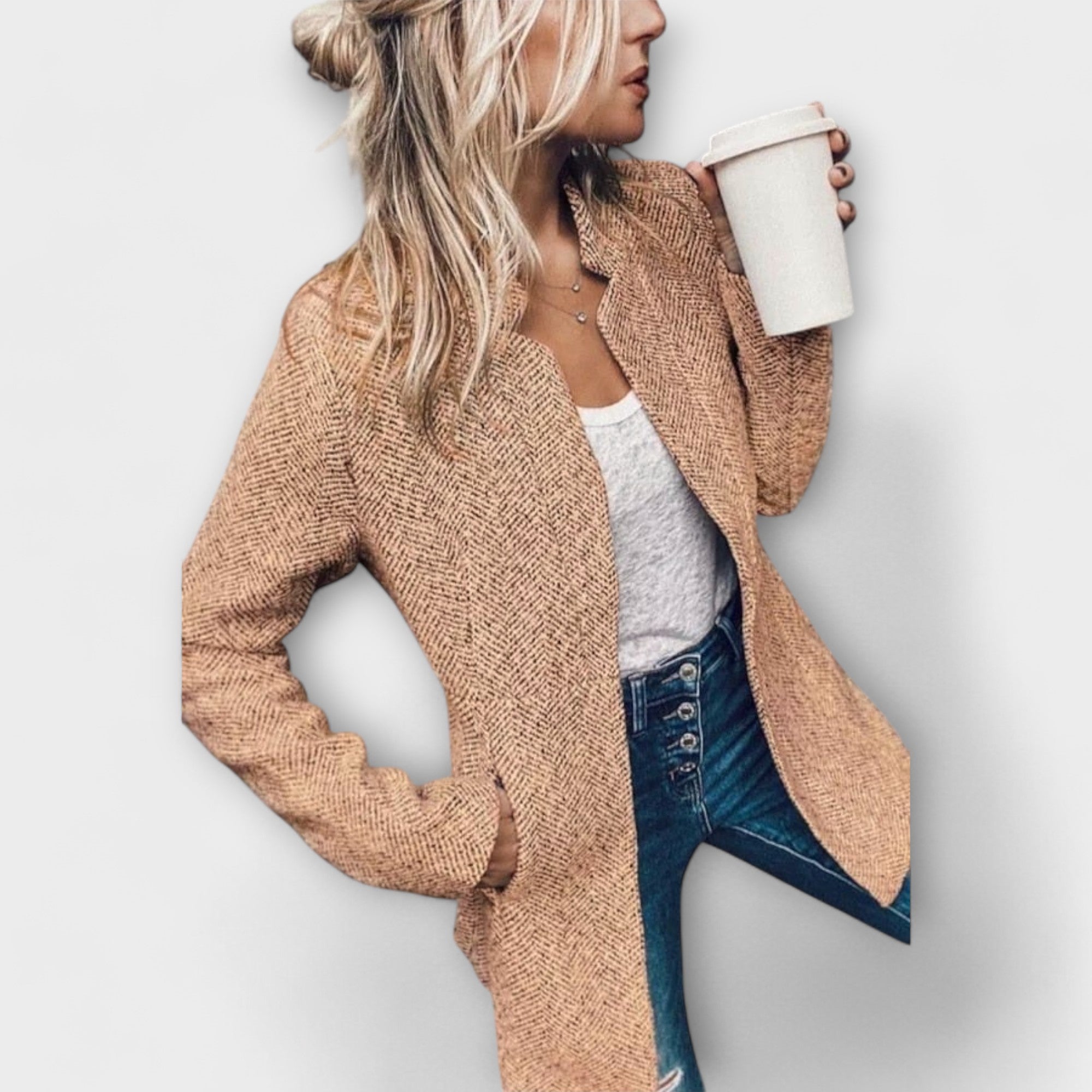Catarina - Jaqueta de Tweed Estilosa