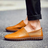 Mocassins em pele respirável