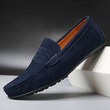 Mocassins de camurça retro para homem