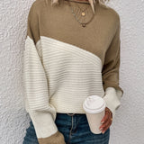 Leila - Camisola Chic em Blocos de Cor