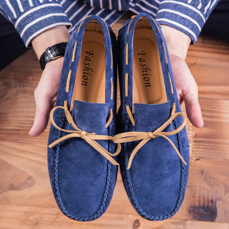 Mocassins de camurça macia