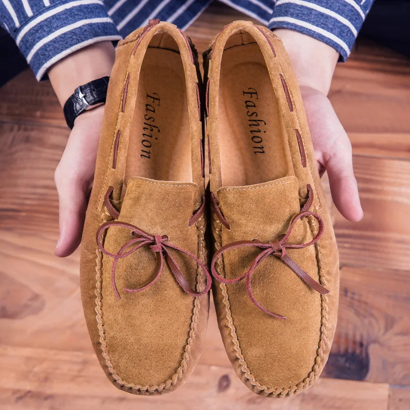 Mocassins de camurça macia