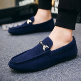 Mocassins de negócios em camurça