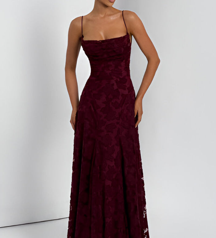 Francisa™ | Vestido longo com corpete de renda