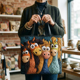 Moda Lusitana - Saco Tote Acolchoado Divertido