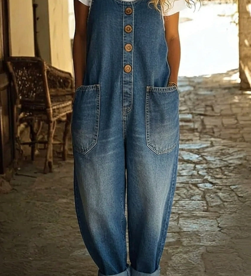 Moda Lusitana - Macacão de Denim Macio