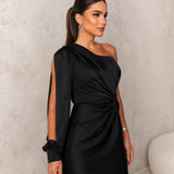 Moda Lusitana - Vestido Elegante de Cetim