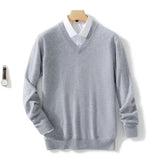 Camisola elegante com decote em V