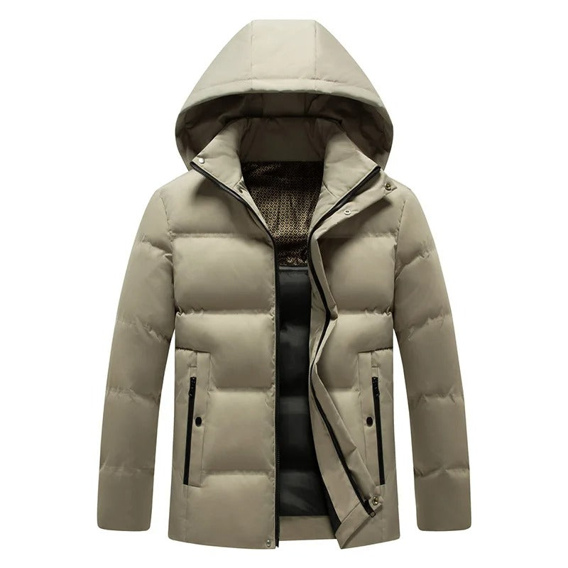 Casaco de inverno elegante e impermeável