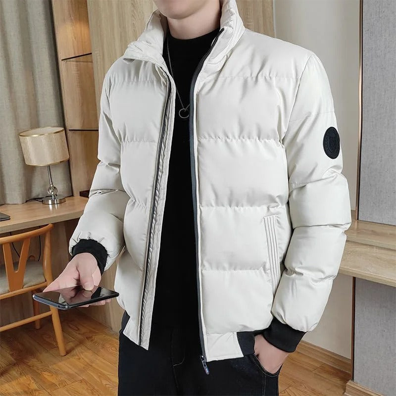 Casaco elegante à prova de vento para homem
