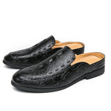 Sapatos elegantes com estampado de crocodilo