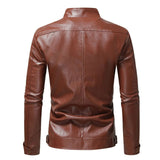 Casaco de cabedal elegante para homem