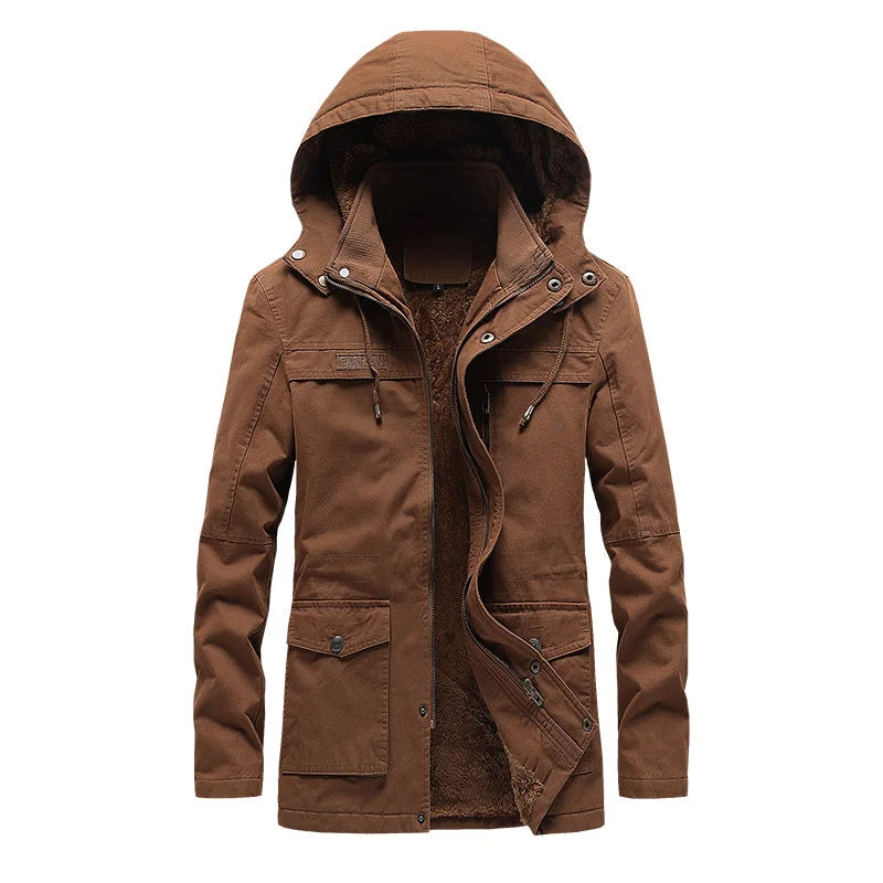 Casaco casual de inverno em algodão