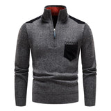 Camisola de lã com fecho