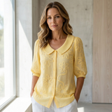 Moda Lusitana - Blusa Elegante com Flores