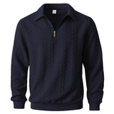 Camisola elegante com padrão e fecho