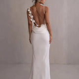 Nina™ | Vestido de festa luxuoso em seda com babados