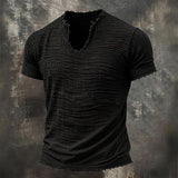 Rafael | T-shirt Vintage com Decote em V