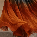 Jacinta Porto | | Vestido Comprido Degradê Elegante com Decote em V