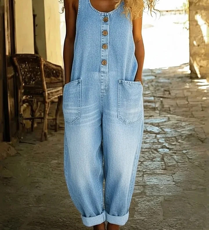 Moda Lusitana - Macacão de Denim Macio