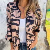 Zaira™ | Jaqueta de primavera com zíper zebra