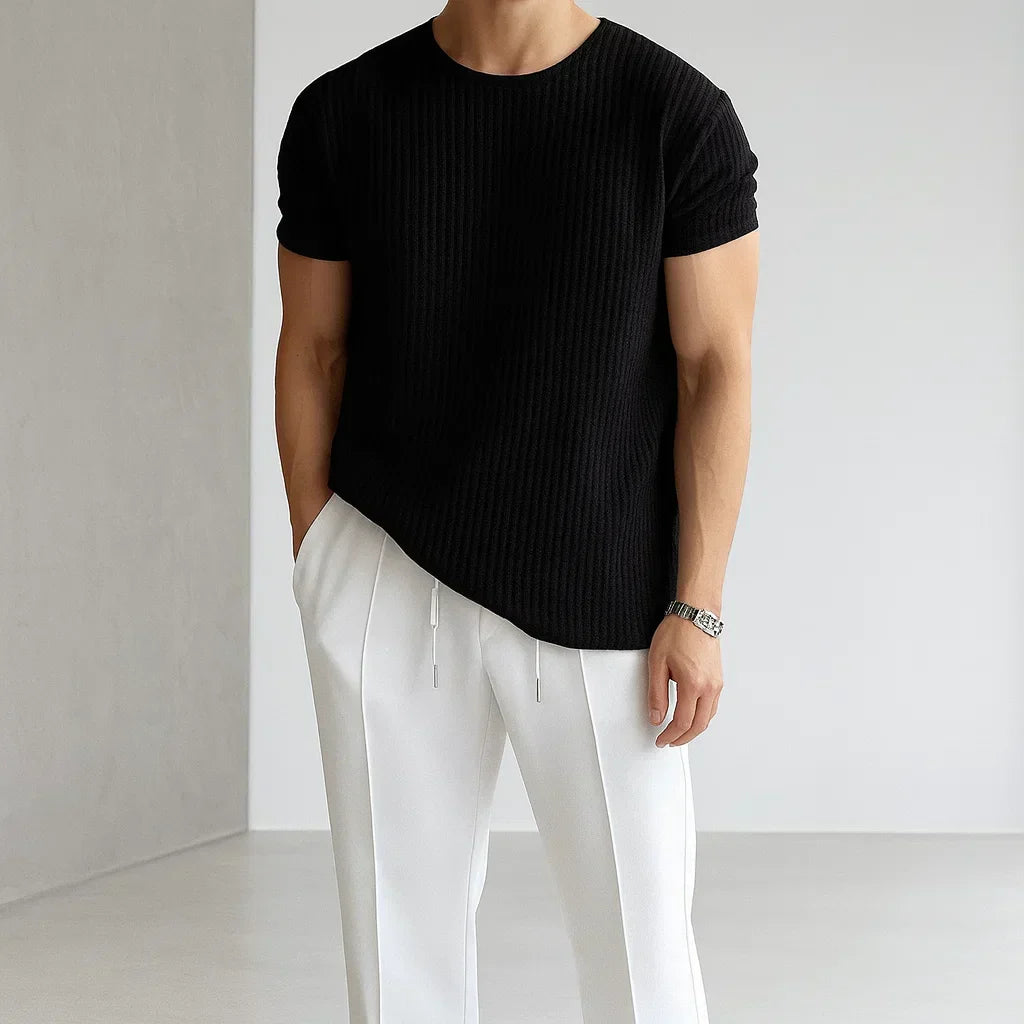 Camiseta elegante de malha