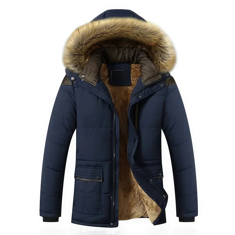 Casaco de inverno elegante e acolchoado