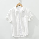 Camisa de algodão de manga curta
